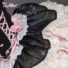 画像3: 【ToAlice】L1539リボンフリルコルセット風ドレス (3)