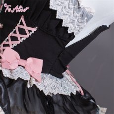 画像4: 【ToAlice】L1539リボンフリルコルセット風ドレス (4)