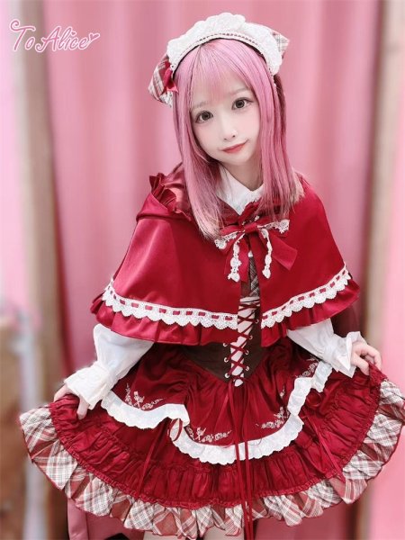 送料無料】L1542カントリー風フード付きケープ《予約受付》 - To Alice