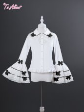 画像5: 【送料無料】L1553リボンデコ姫袖ブラウス《予約受付》 (5)