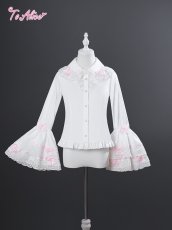 画像6: 【送料無料】L1553リボンデコ姫袖ブラウス《予約受付》 (6)