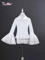 画像7: 【送料無料】L1553リボンデコ姫袖ブラウス《予約受付》 (7)