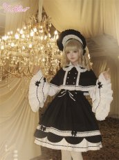 画像2: 【ToAlice】L1553リボンデコ姫袖ブラウス (2)