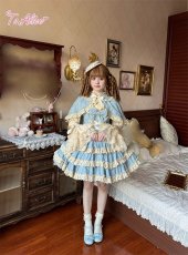 画像10: 【ToAlice】ダークプリンセスうさ耳リボン付きケープ (10)
