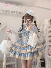 画像12: 【ToAlice】ダークプリンセスうさ耳リボン付きケープ (12)