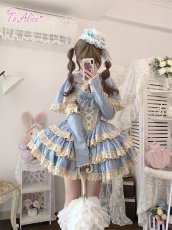 画像18: 【ToAlice】ダークプリンセスうさ耳リボン付きケープ (18)
