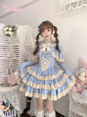 画像15: 【ToAlice】ダークプリンセスうさ耳リボン付きケープ (15)
