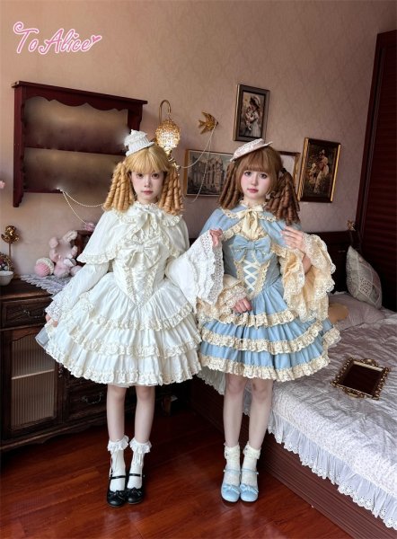 ToAlice】ダークプリンセスうさ耳リボン付きケープ - To Alice