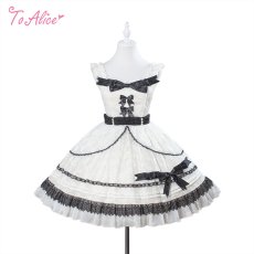 画像1: 【ToAlice】L1603 Lacy Ribbon Dress (1)