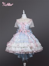 画像3: 【ToAlice】L1606海月姫フリルたっぷりリボンデコジャンパースカート (3)