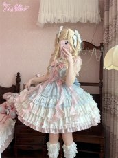 画像6: 【ToAlice】L1606海月姫フリルたっぷりリボンデコジャンパースカート (6)