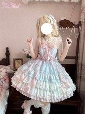 画像8: 【ToAlice】L1606海月姫フリルたっぷりリボンデコジャンパースカート (8)