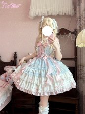 画像11: 【ToAlice】L1606海月姫フリルたっぷりリボンデコジャンパースカート (11)