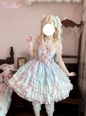 画像12: 【ToAlice】L1606海月姫フリルたっぷりリボンデコジャンパースカート (12)