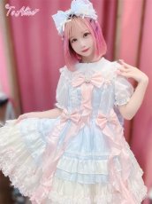 画像23: 【ToAlice】L1606海月姫フリルたっぷりリボンデコジャンパースカート (23)