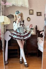 画像23: 【送料無料】L1618チョコミントコルセット風ジャンパースカート《予約受付》 (23)