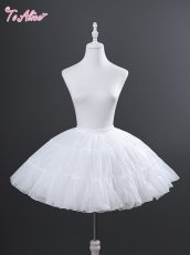 画像4: 【ToAlice】L1624シフォン2段ワイヤーパニエ (4)