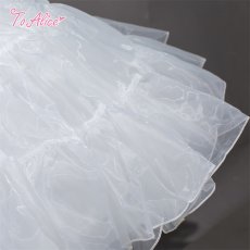 画像6: 【ToAlice】L1624シフォン2段ワイヤーパニエ (6)