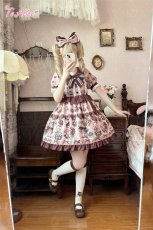 画像13: 【送料無料】L1626チョコスイーツベアワンピース《予約受付》 (13)