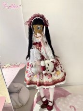 画像14: 【ToAlice】L1634いちご×ハニーベアジャンパースカート (14)