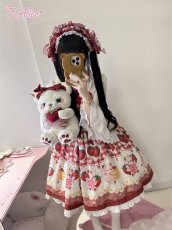 画像12: 【ToAlice】L1634いちご×ハニーベアジャンパースカート (12)