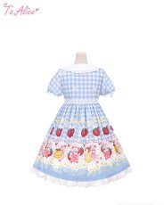 画像3: 【ToAlice】L1635いちご×ハニーベアワンピース (3)