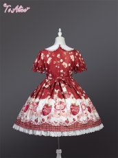 画像2: 【ToAlice】L1636 StrawberryAnimalヨーク切り替えワンピース (2)