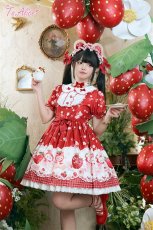画像10: 【ToAlice】L1636 StrawberryAnimalヨーク切り替えワンピース (10)