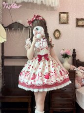 画像14: 【ToAlice】L1636 StrawberryAnimalヨーク切り替えワンピース (14)