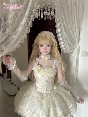 画像1: 【送料無料】LS207レース×リボンアームカバー《予約受付》【計5000円以上】 (1)