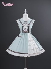 画像2: 【ToAlice】L1641スイーツカレッジワンピースセット (2)