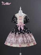 画像4: 【ToAlice】 L1645ベアバブルフロントシャーリングワンピース (4)