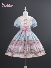 画像4: 【ToAlice】 L1645ベアバブルフロントシャーリングワンピース (4)