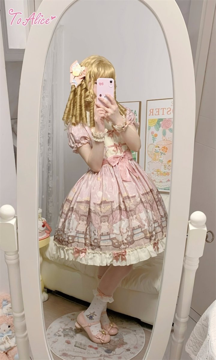 画像47: 【ToAlice】 L1645ベアバブルフロントシャーリングワンピース (47)