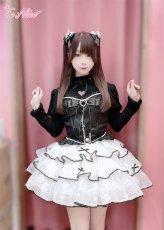 画像9: 【To Alice】L1653コルセット風リボンティアードドレス (9)