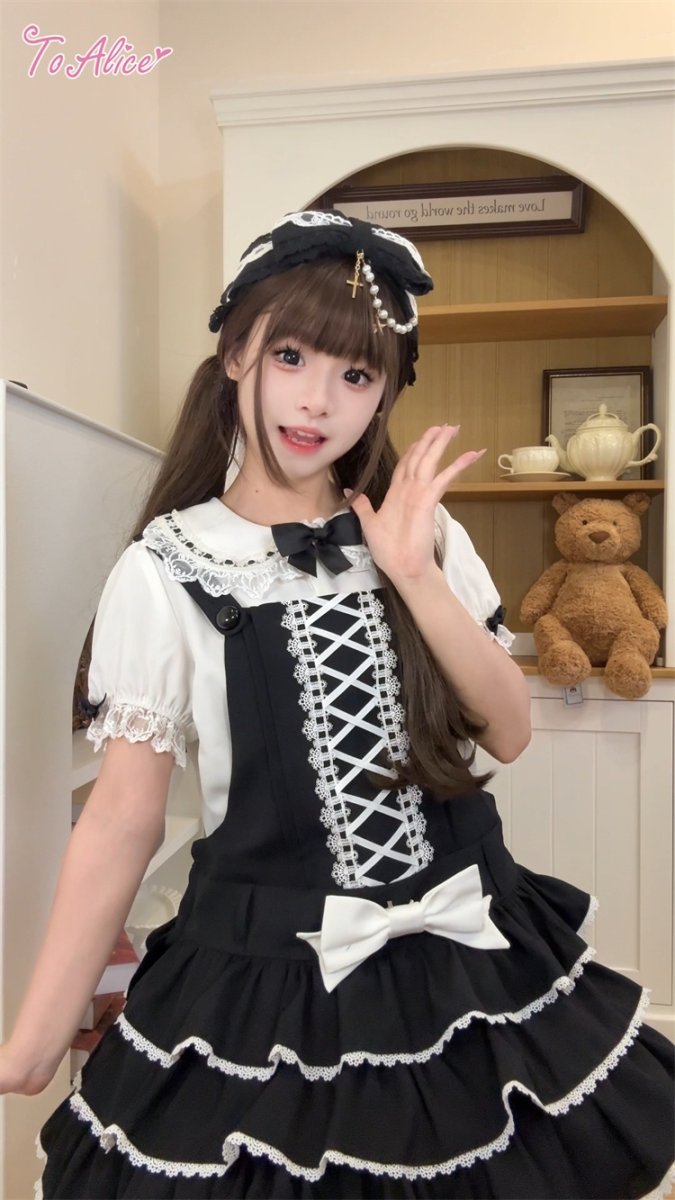 画像11: 【ToAlice】 L1659はしごレースドールブラウス (11)