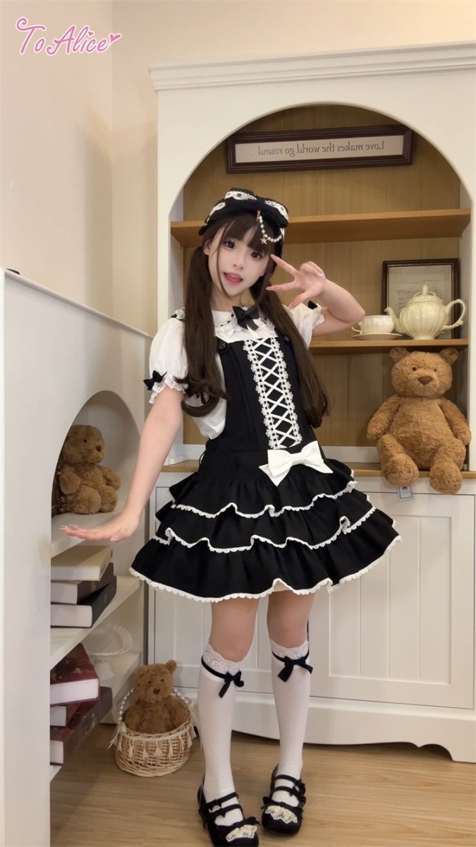 画像13: 【ToAlice】 L1659はしごレースドールブラウス (13)