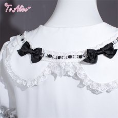 画像3: 【ToAlice】 L1659はしごレースドールブラウス (3)