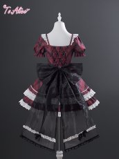 画像6: 【送料無料】L1669ハートフリル切り替えチェックワンピース《予約限定》 (6)