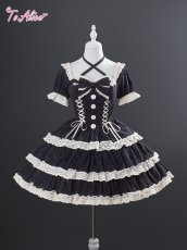 画像2: 【ToAlice】L1674ヴィンテージティアードワンピース (2)