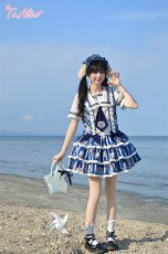 画像1: 【送料無料】L1675マリンドッグレイヤード風ワンピース《予約受付》 (1)