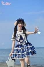 画像5: 【送料無料】L1675マリンドッグレイヤード風ワンピース《予約受付》 (5)