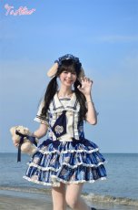 画像6: 【送料無料】L1675マリンドッグレイヤード風ワンピース《予約受付》 (6)