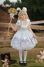 画像13: 【送料無料】L1682 アリス柄パフスリーブワンピース《予約限定》 (13)