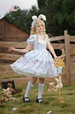 画像15: 【送料無料】L1682 アリス柄パフスリーブワンピース《予約限定》 (15)