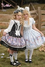 画像28: 【送料無料】L1682 アリス柄パフスリーブワンピース《予約限定》 (28)