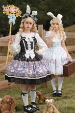 画像40: 【送料無料】L1682 アリス柄パフスリーブワンピース《予約限定》 (40)