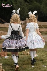 画像47: 【送料無料】L1682 アリス柄パフスリーブワンピース《予約限定》 (47)