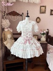 画像2: 【送料無料】L1692 SugarRibbonサロペットスカート《予約受付》 (2)