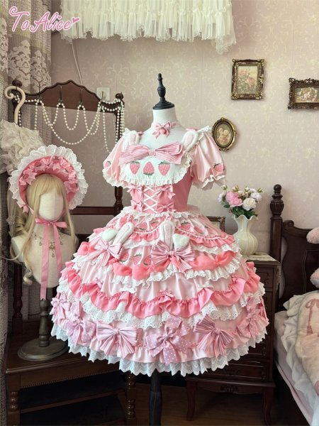 ToAlice】L1617 Lovery Strawberry Dress - To Alice